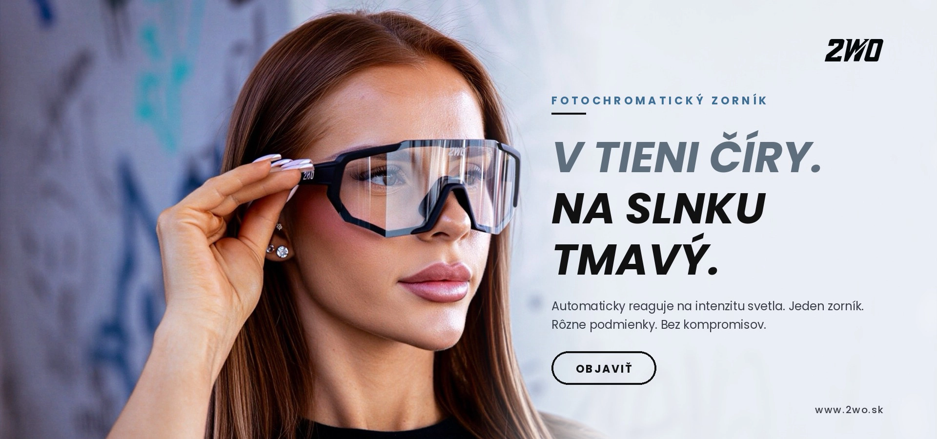 Fotochromatický zorník do športových okuliarov 2WO