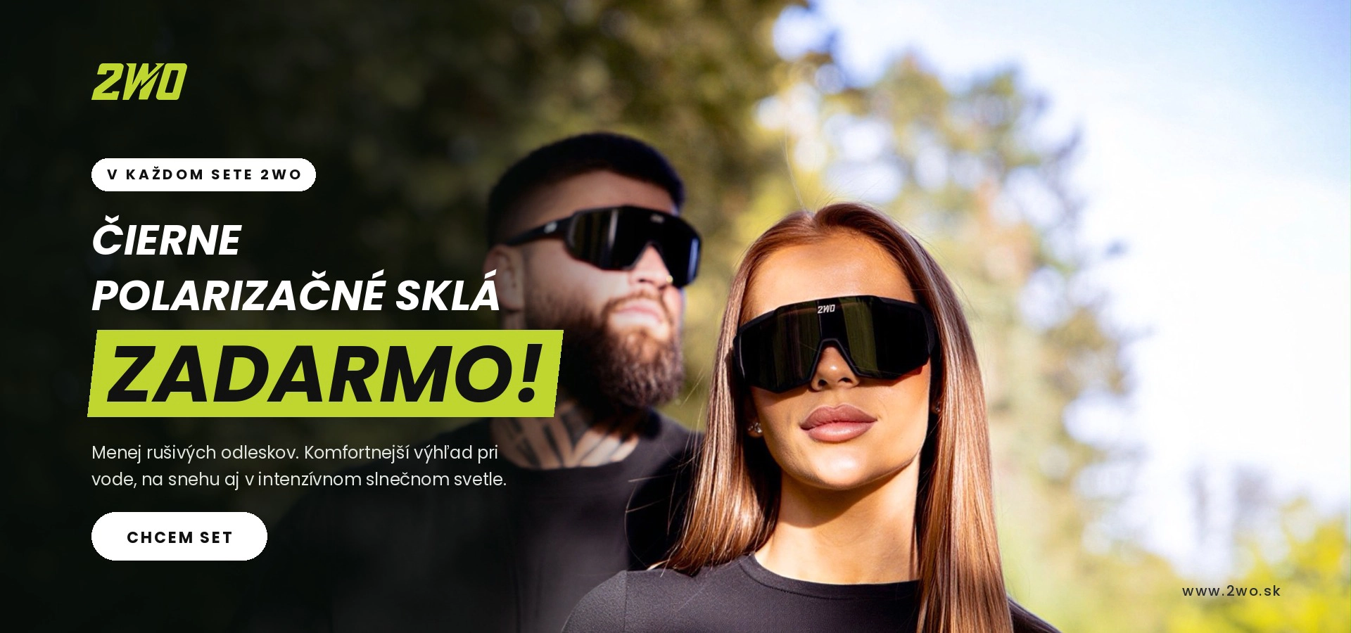 Polarizačné sklo do športových okuliarov 2WO
